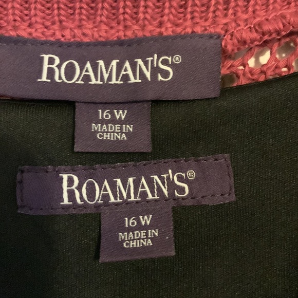 Roaman’s Multi-Print Dress with Sweater - Picture 5 of 5